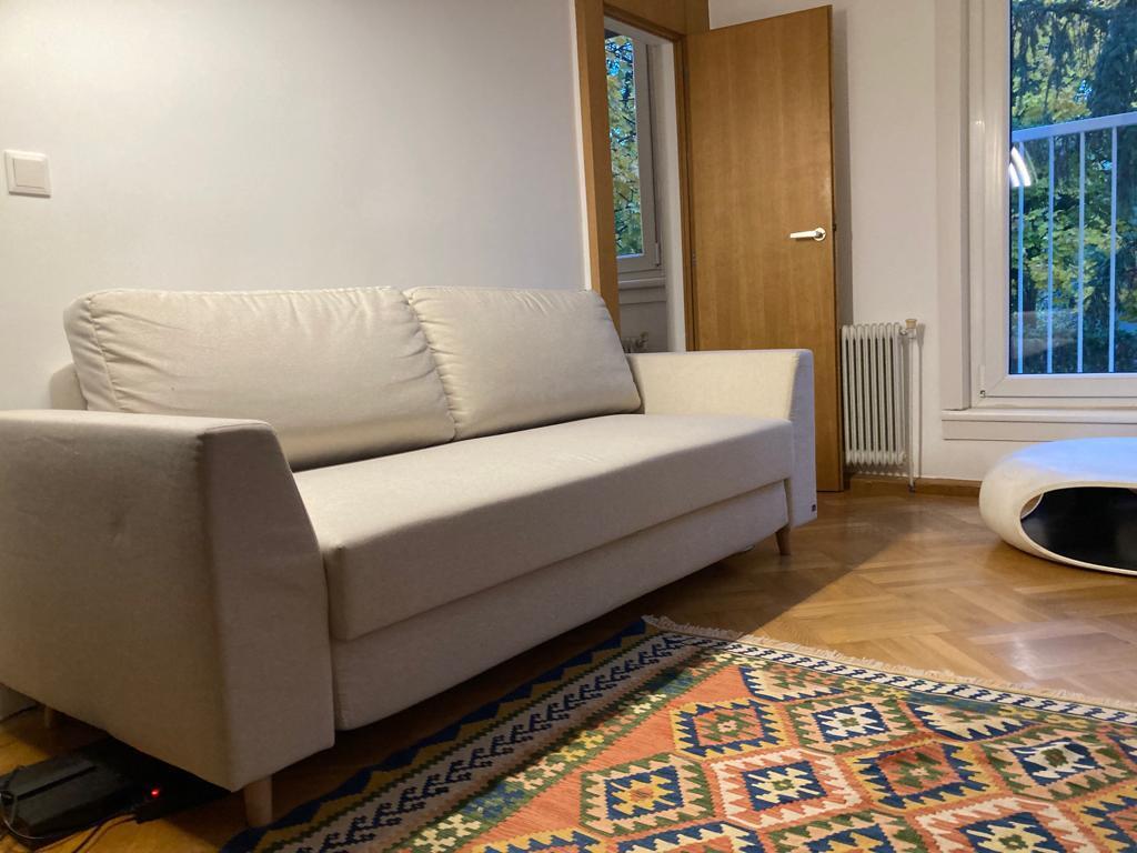 Living room with BRUNO bed sofa