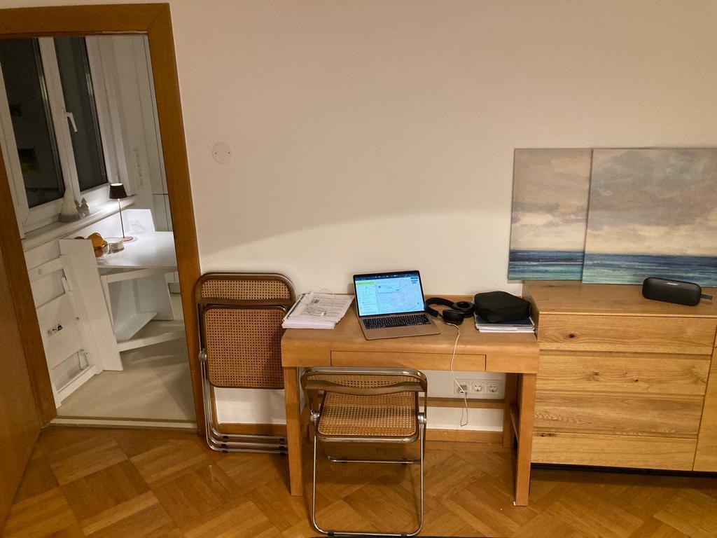 Living room and kitchen door