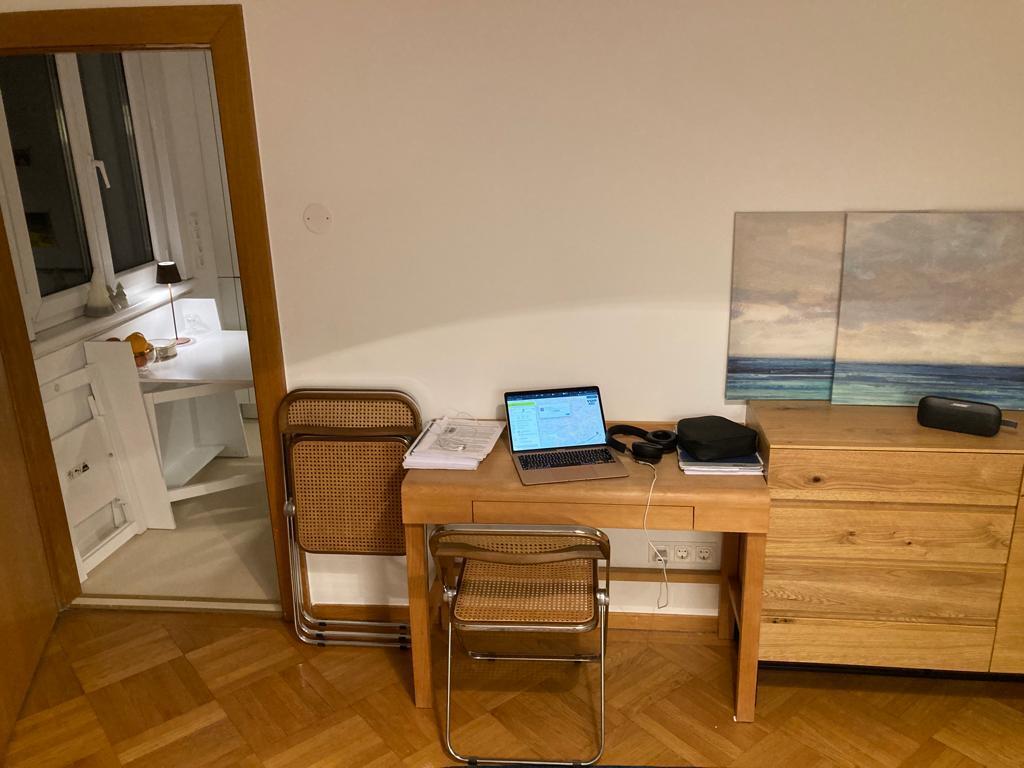 Living room and kitchen door