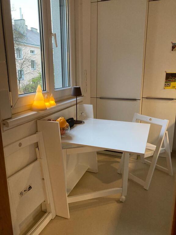 Kitchen with dining table