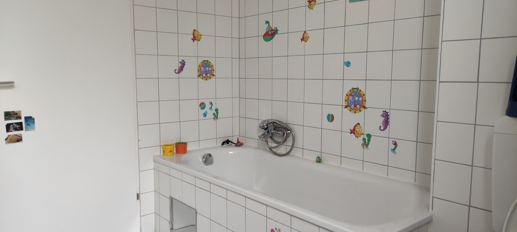 großes Bad mit Badewanne / big bathroom with bath tub