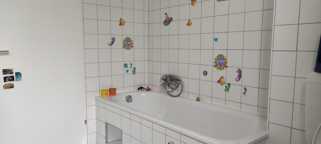 großes Bad mit Badewanne / big bathroom with bath tub