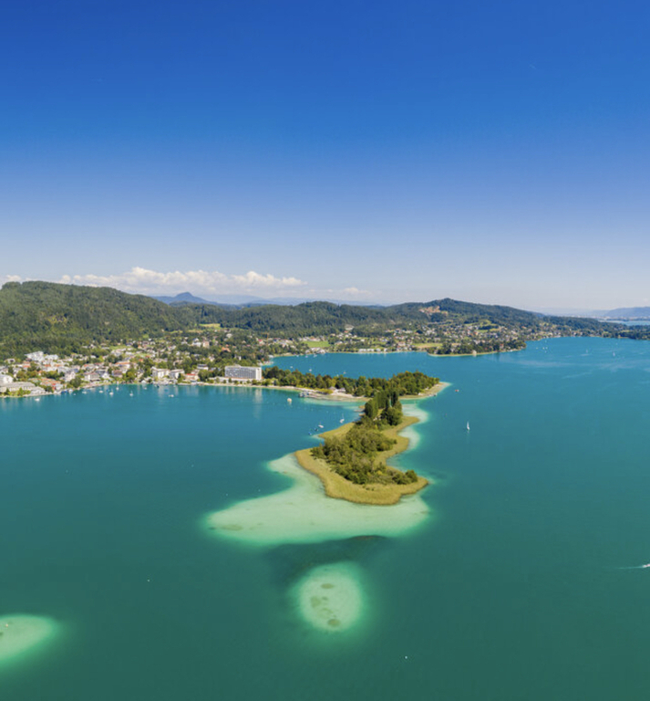 Wörthersee also called the Caribbean of Austria
