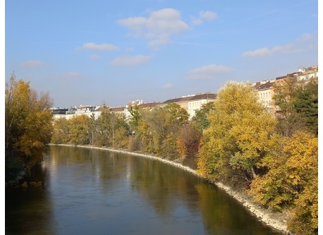 Danube canal in front of our home 