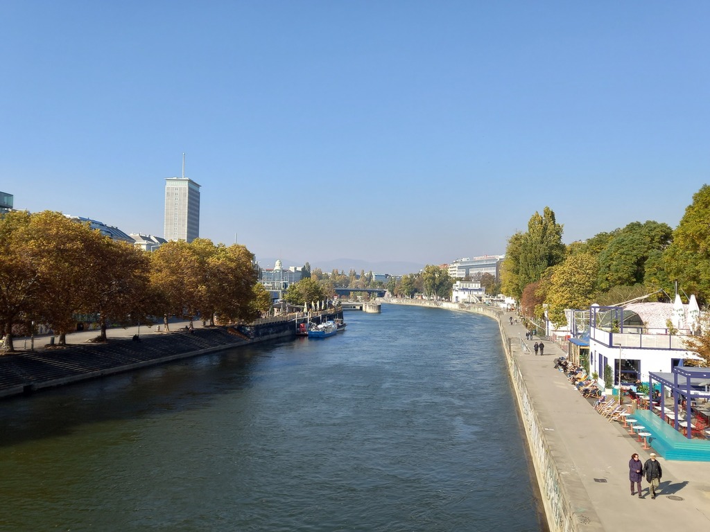 Danube canal at day