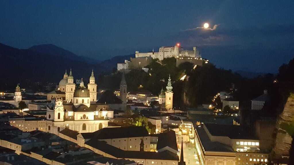 Salzburg at night