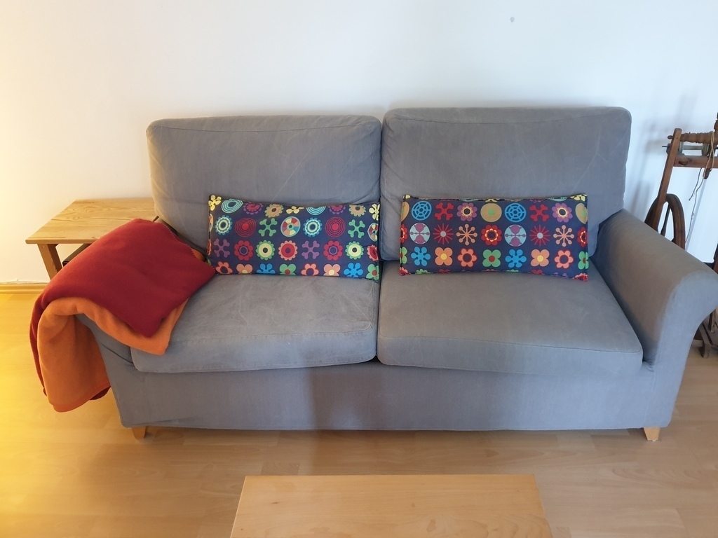 sofa in the living room 