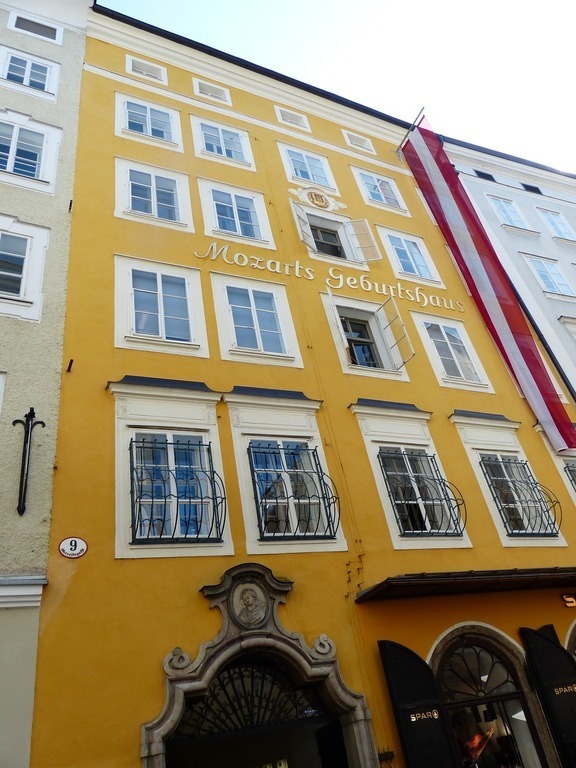 Mozart's birthplace - a museum in Salzburg