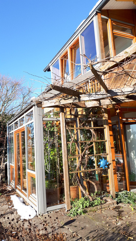 the winter garden from the terrace view