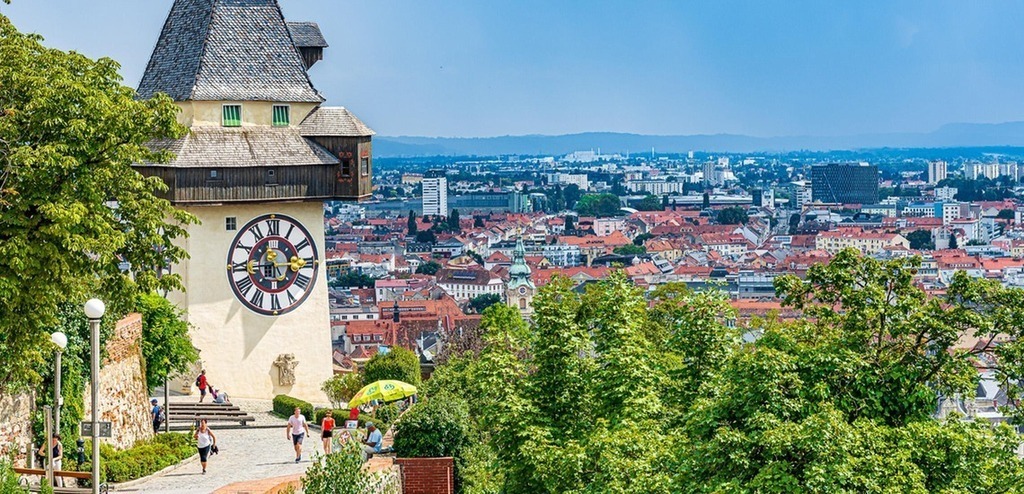 Uhrturm und Schlossberg Graz