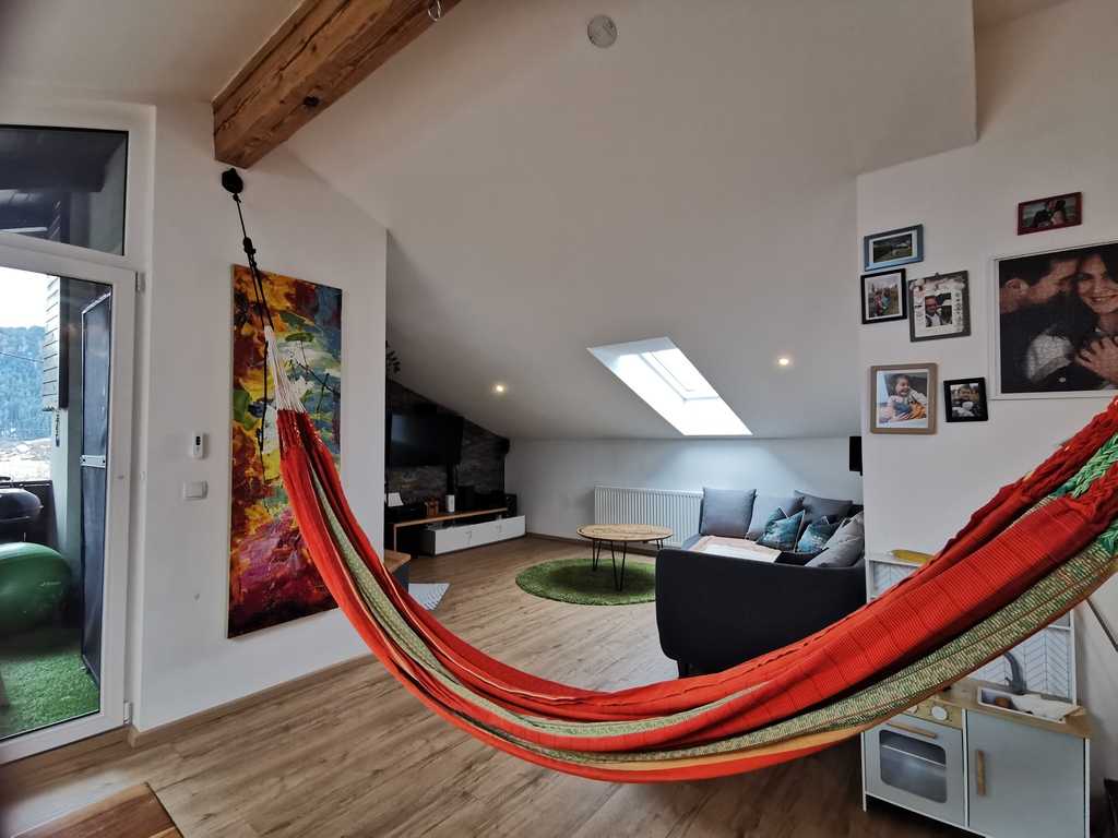 Wohnbereich mit Hängematte