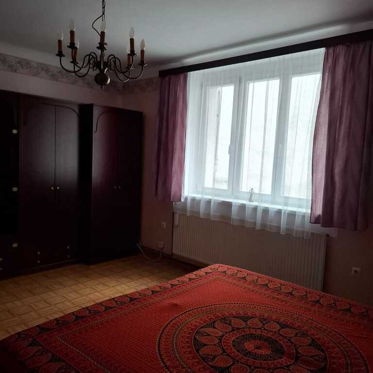 This is the bedroom facing a quiet courtyard