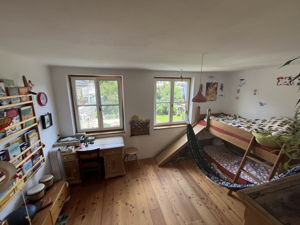 the child's room upstairs
