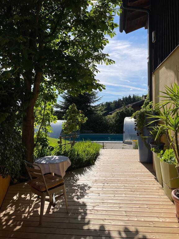 South terrace and pool