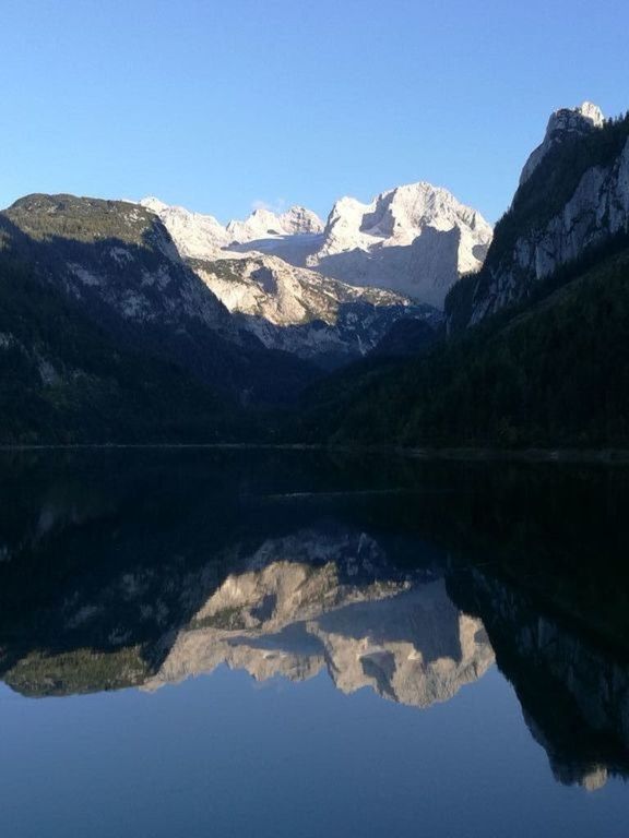 Lake Gosausee in late afternoon