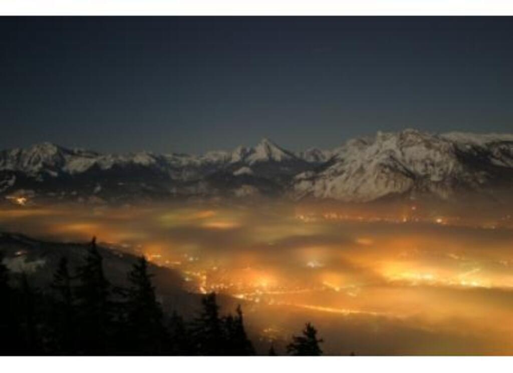 Salzburg with mountains