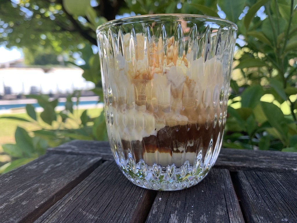 Affogato in the garden