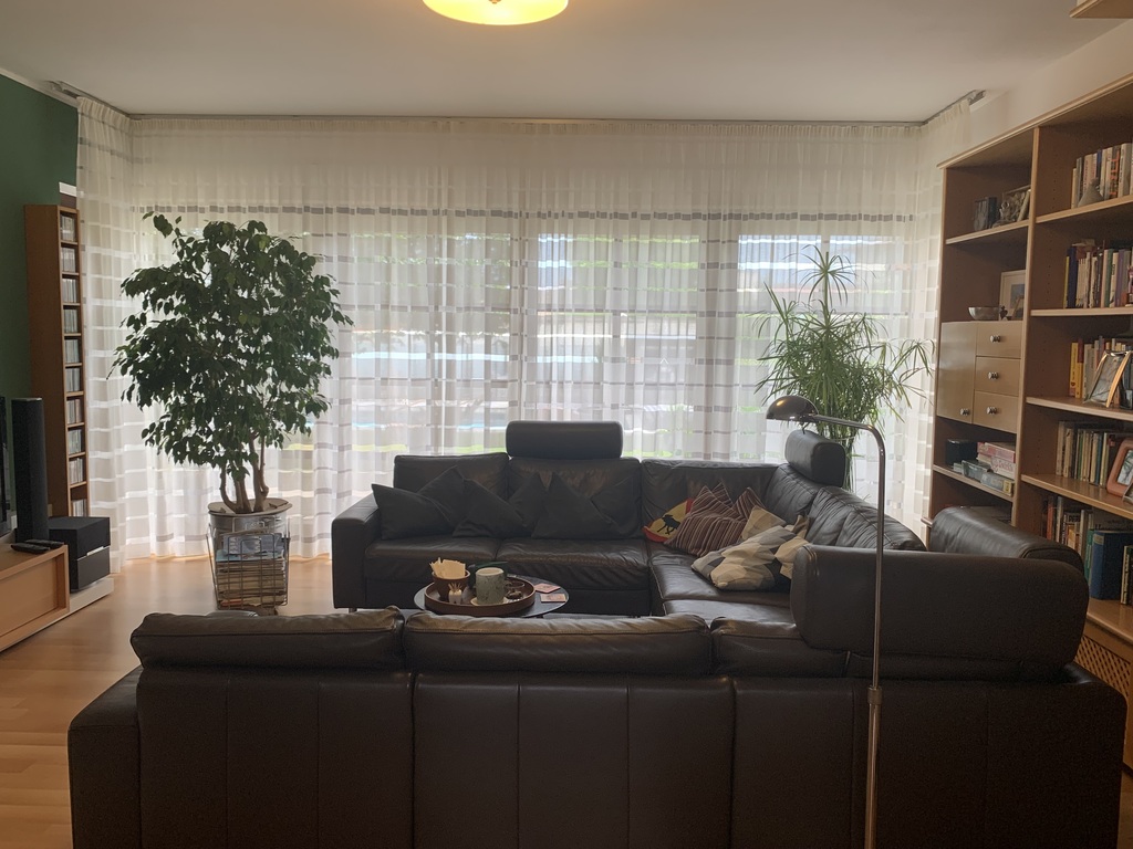 Living room including fireplace and TV 