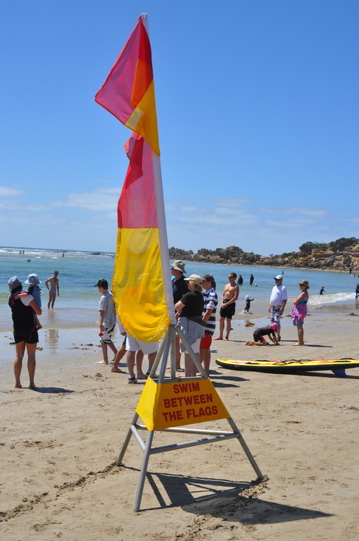 Swim between the flags in Australia