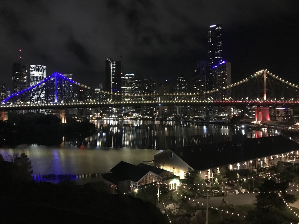 The Story Bridge at night