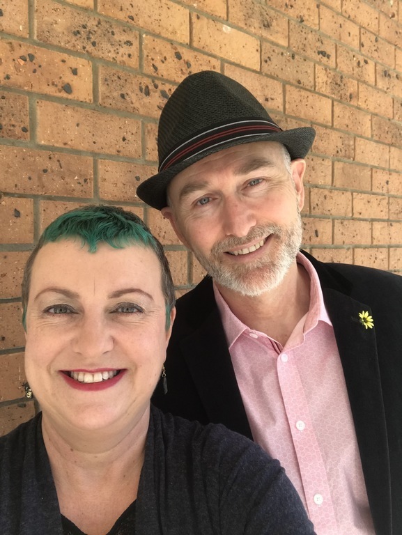 Fiona & Anthony heading out to a family wedding