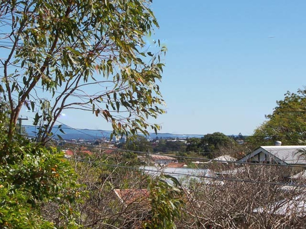 Looking out towards the city from the front verandah