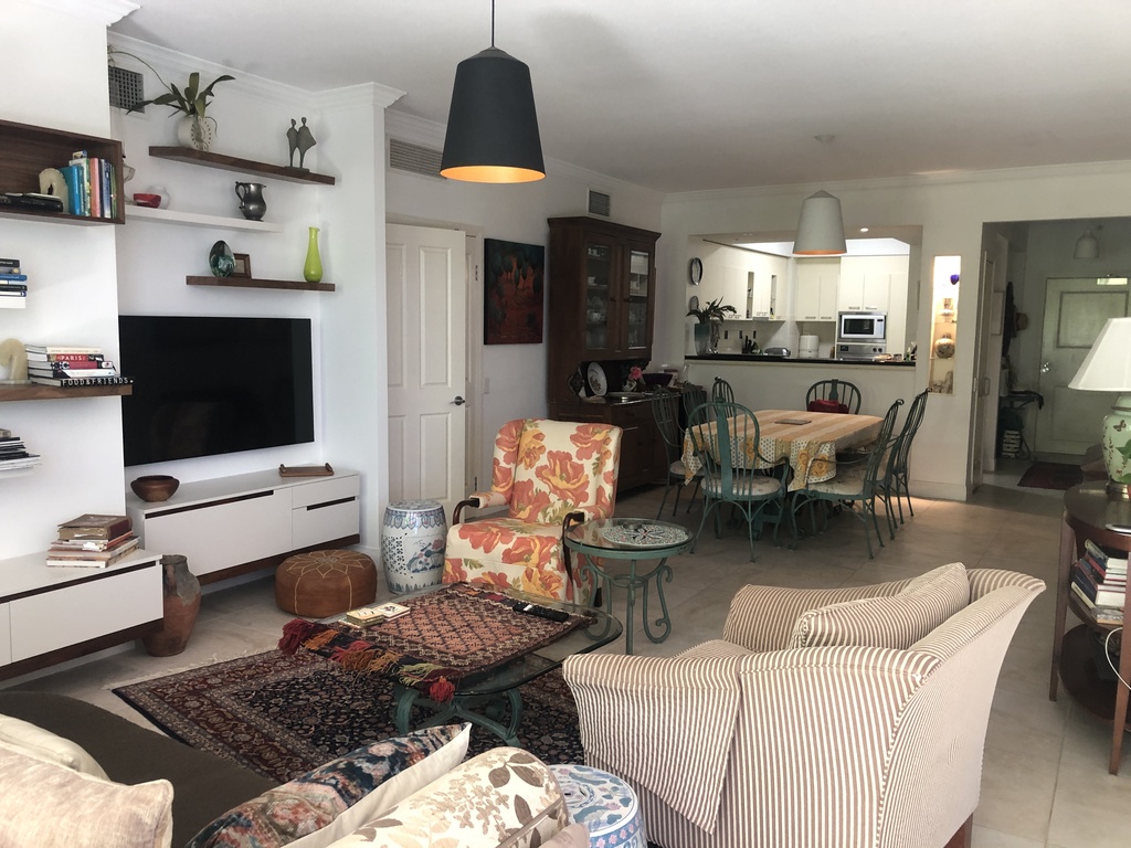 Living room &dining room, kitchen in background 