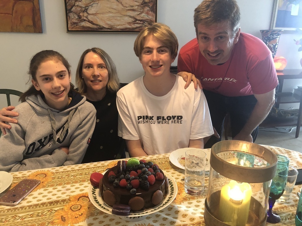 Son Stuart and family 