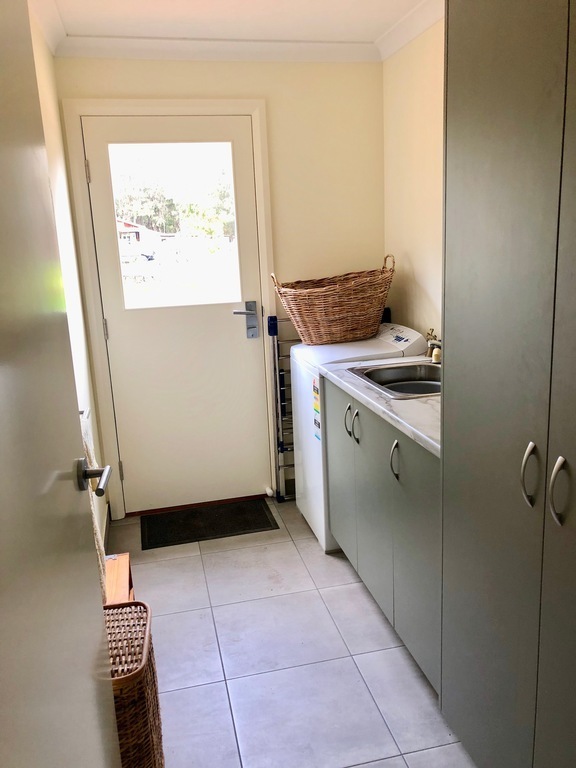 the laundry and back door