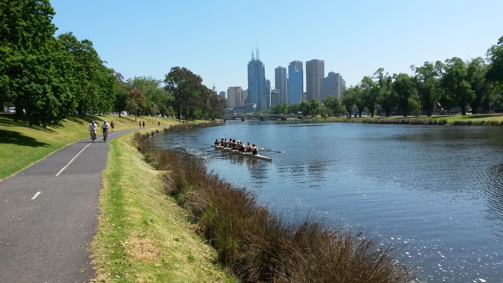 Melbourne City from Yarra River