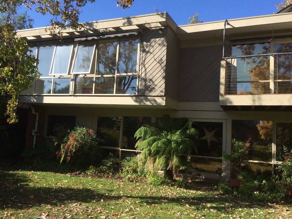 Front view of our home Toad Hall.