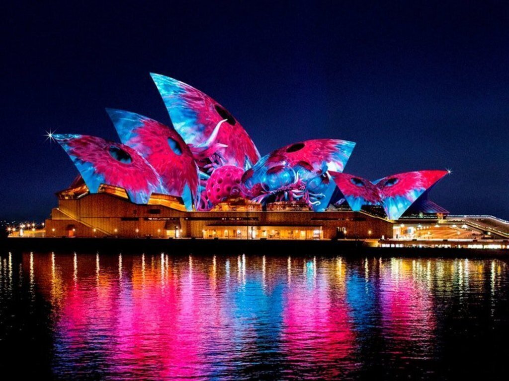 Opera House during Vivid Festival