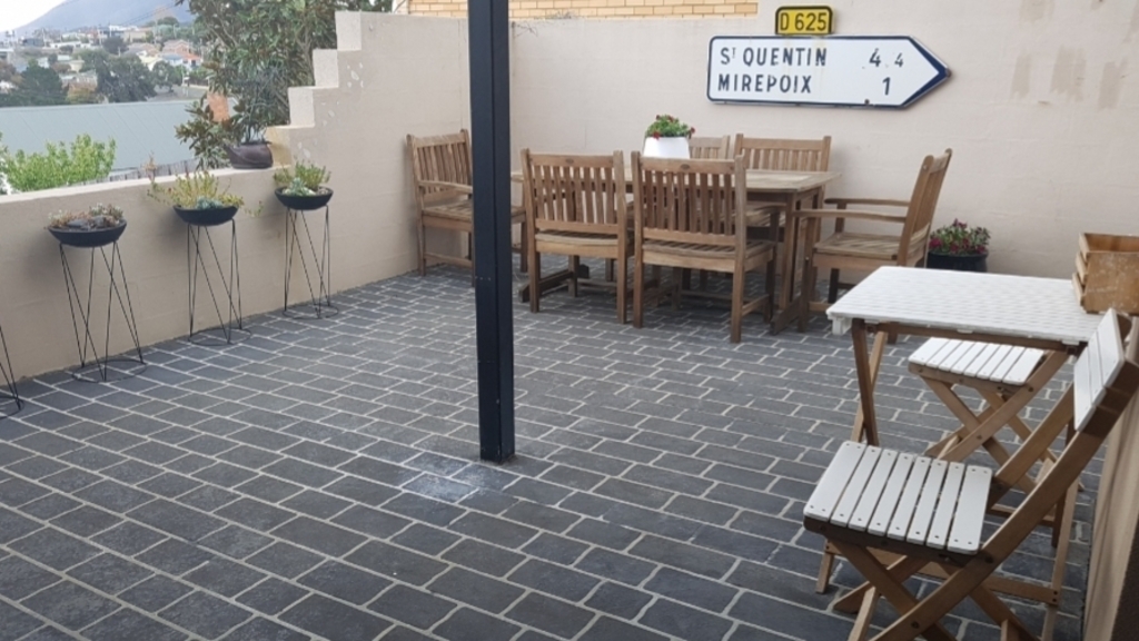 One of the outdoor areas