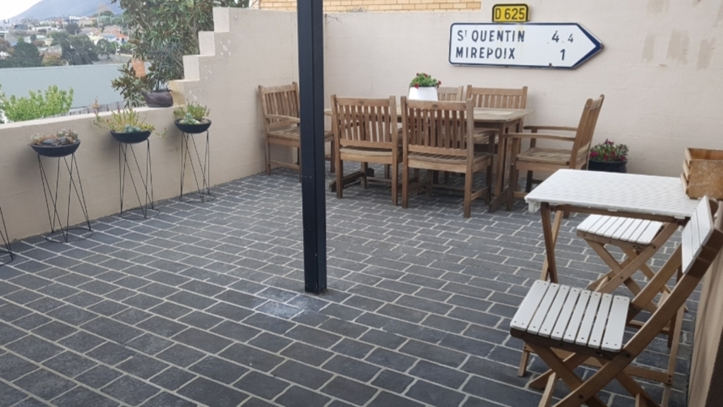 One of the outdoor areas