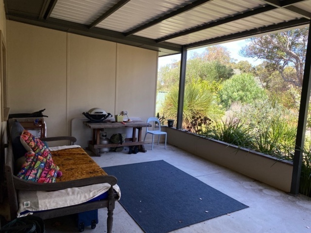 Back Garden view with day bed