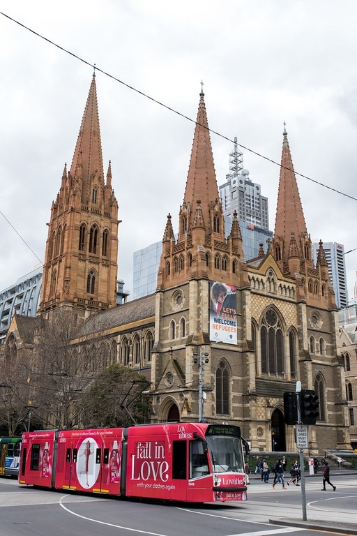 Tram in Central Melbourne 