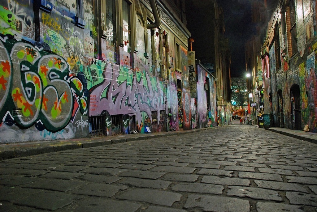 Melbourne laneway art