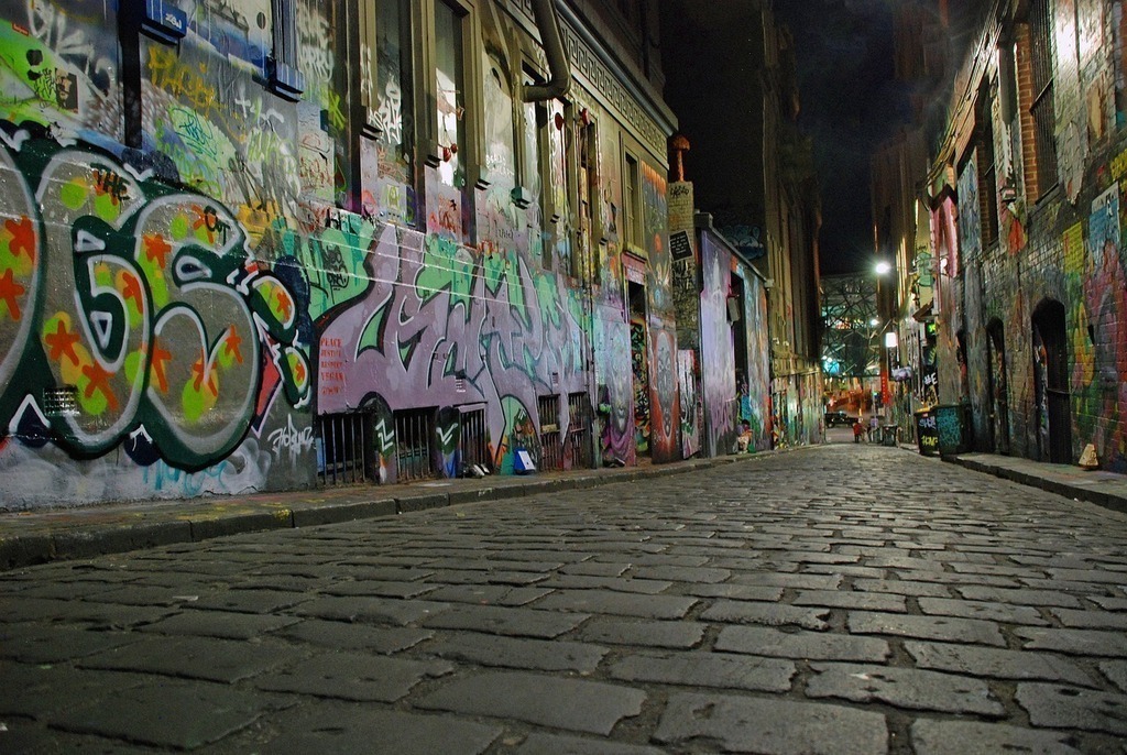 Melbourne laneway art