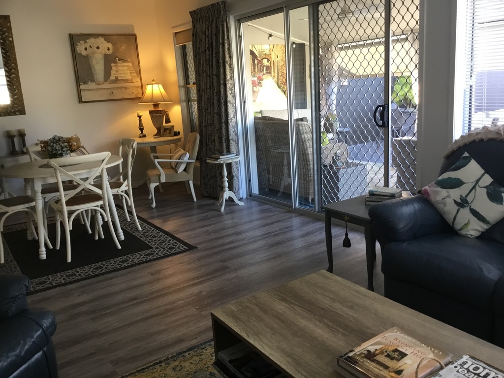 Indoor view to outdoor living.