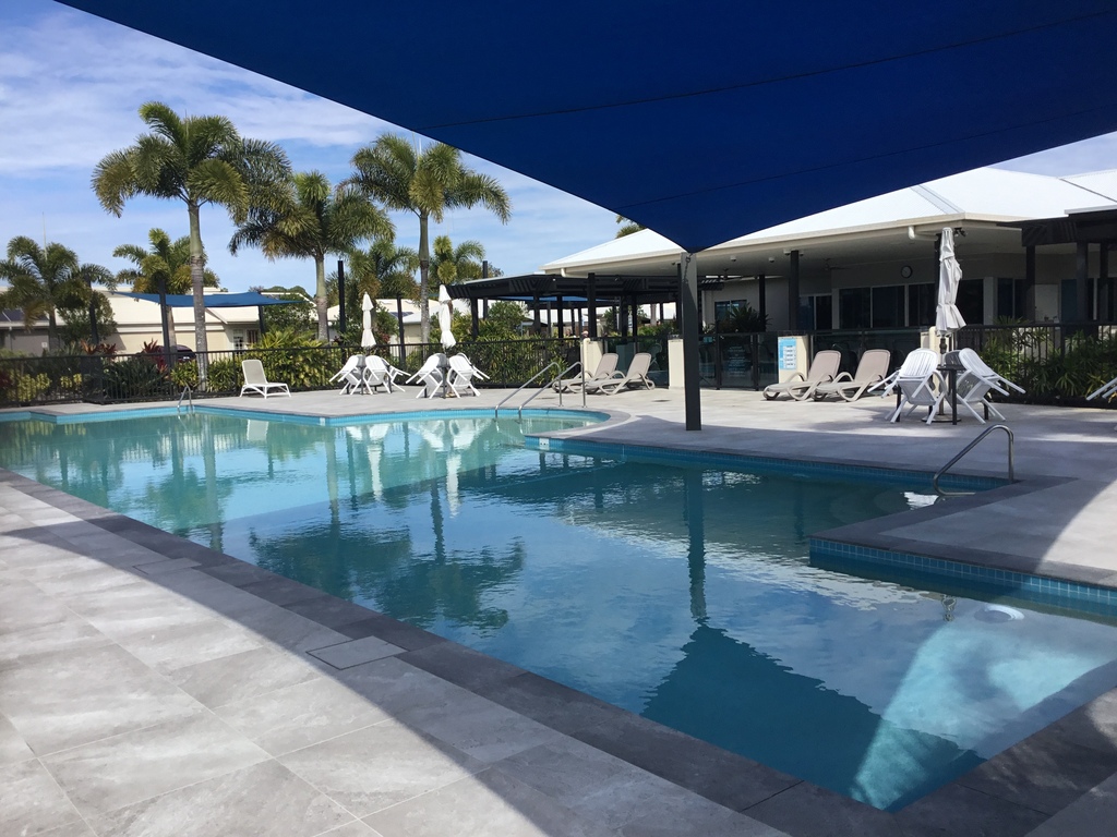Large Resort style pool, heated year round.
