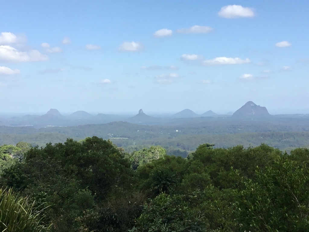 View to the south from Mary Cairncross reserve.
