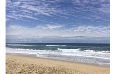 Beautiful golden sand beach, 1 km from our home.