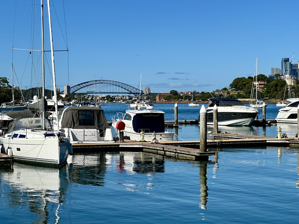 From the marina there are excellent views through to the Sydney Harbour bridge.
Perfect for watching the NYE fireworks in co...