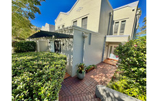 Our sunny front courtyard