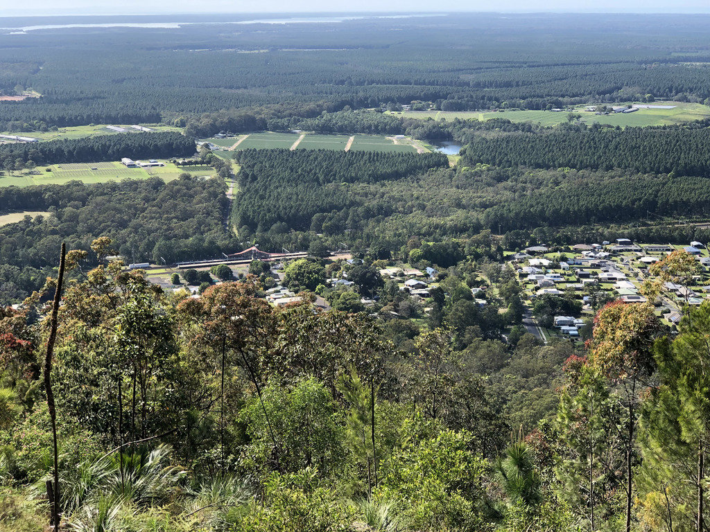 View of Beerburrum from Mt Beerburrum