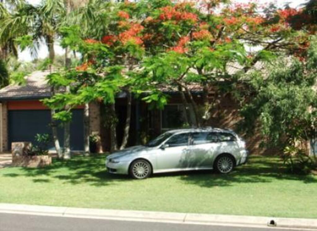 Front of Home with car