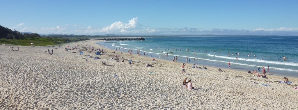 Main Beach at Forster - one of many beautiful beaches within 10-15 minute drive from our home