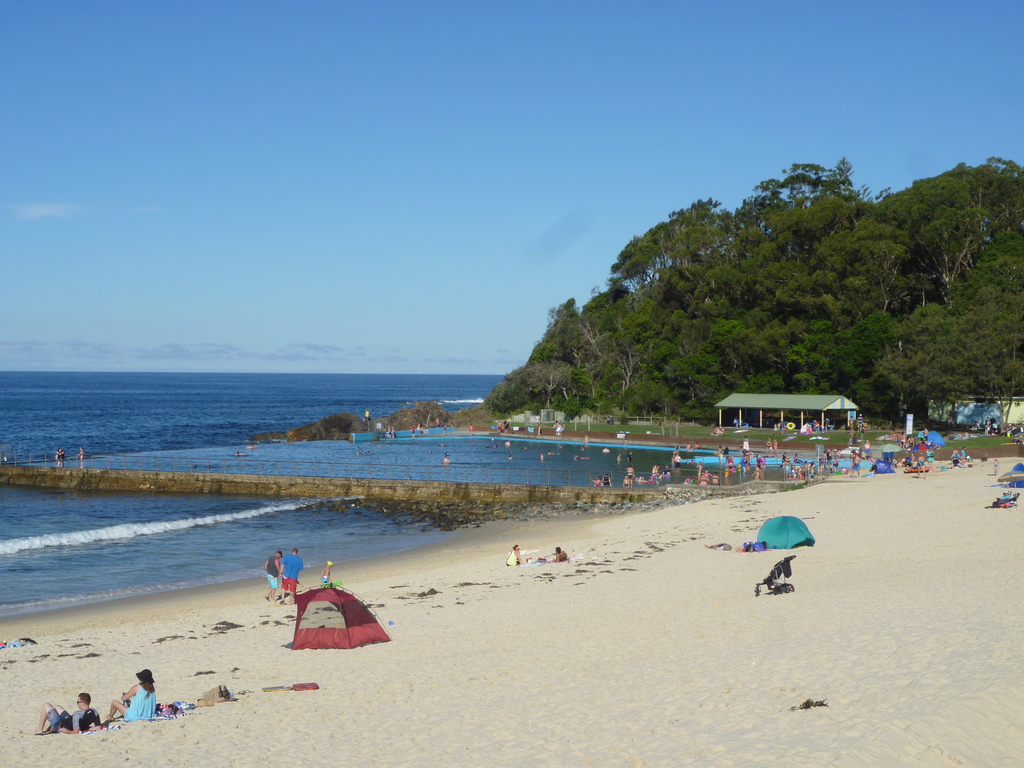 Enclosed ocean baths at Forster (commonly known as The Bull Ring)