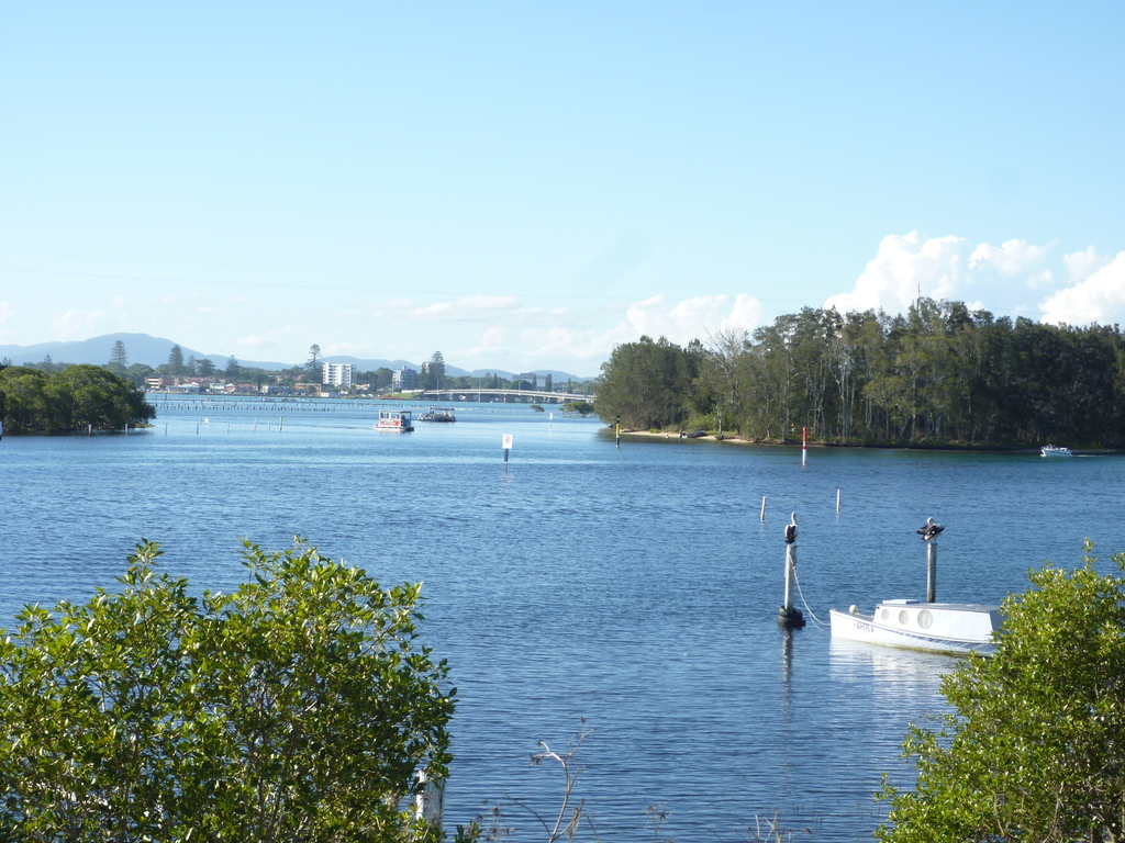 Part of the lake system - bridge between Tuncurry and Forster in the background