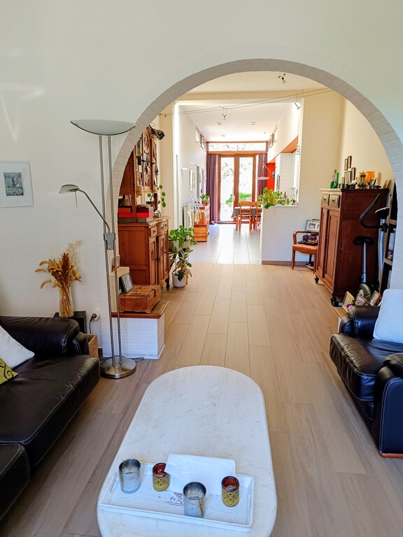 overzicht benedenverdieping (living en keuken)